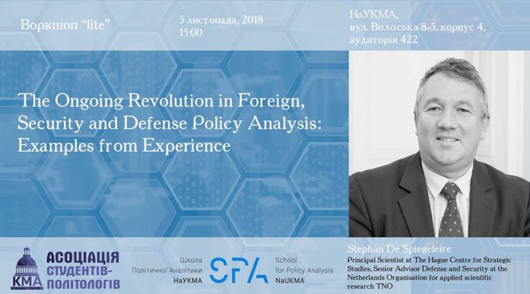 Workshop “The Ongoing Revolution in Foreign, Security and Defense Policy Analysis”