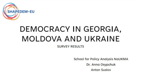 Presentation of the Survey Results “Democracy in Georgia, Moldova and Ukraine”